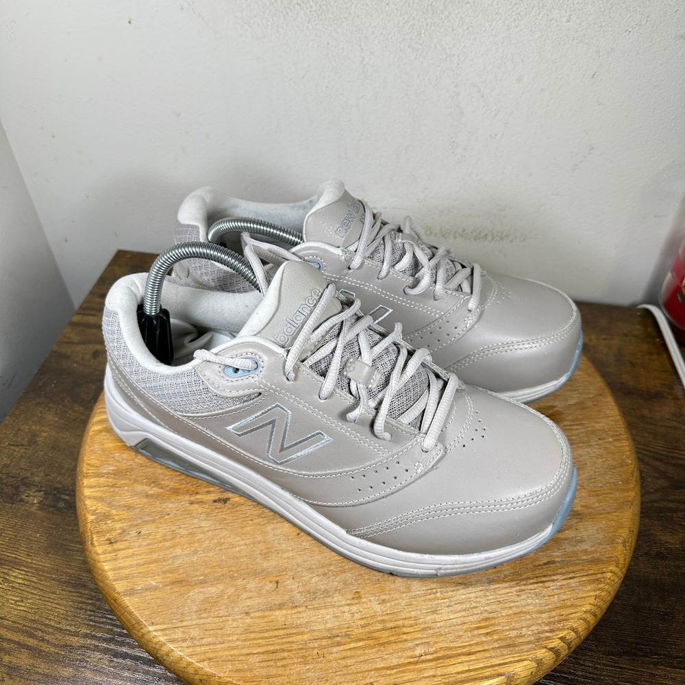 New Balance 928v3 Grey Leather Walking Shoes Women 10.5 2E Wide WW928GR3